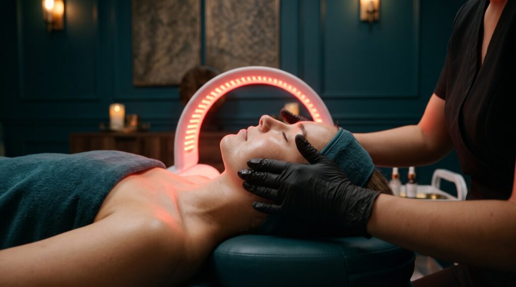 Glow Facial at LIVBETTER - LED light therapy and brightening treatment